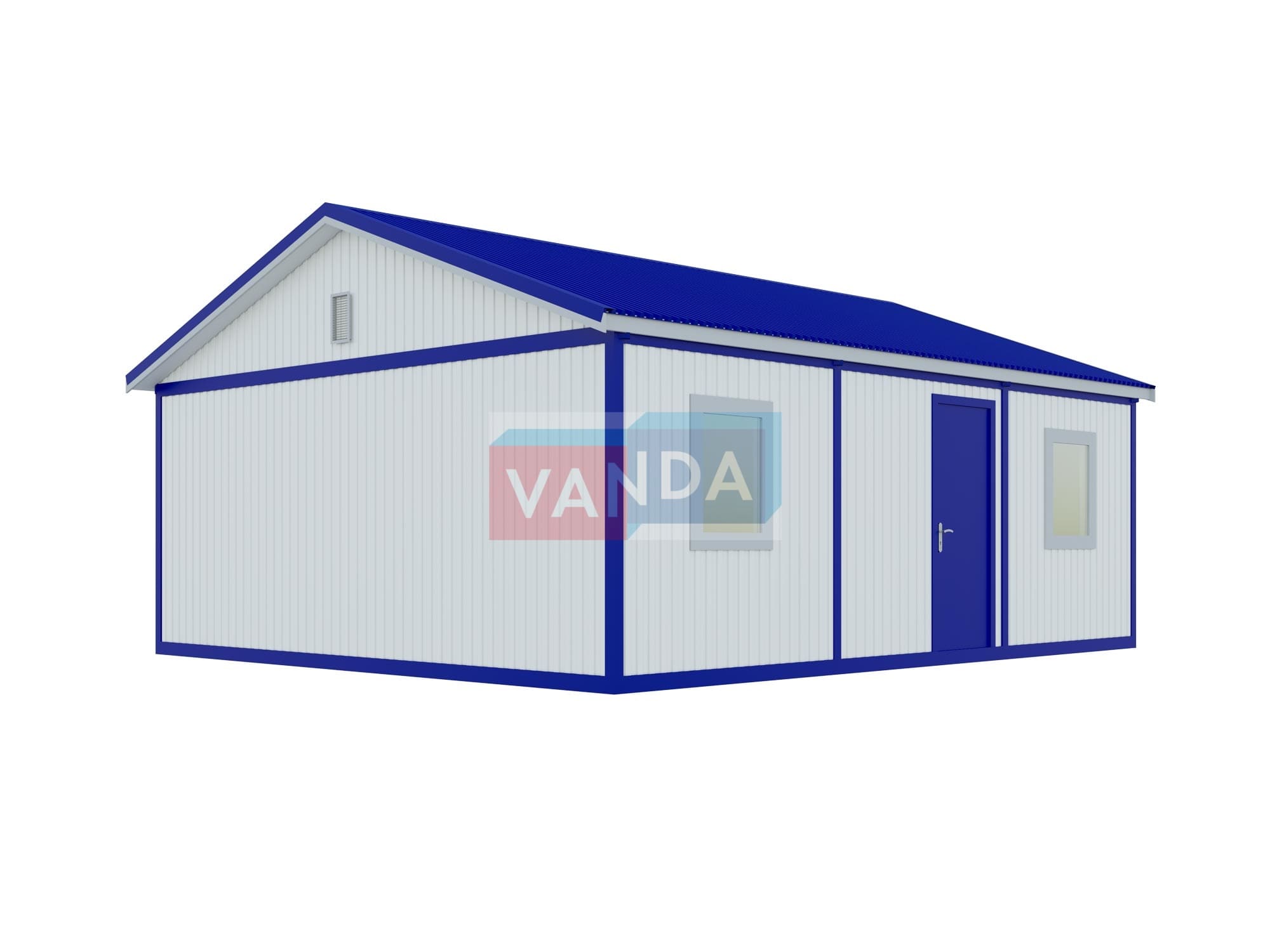 Модульная бытовка 7.2x6.0 с деревянной вагонкой